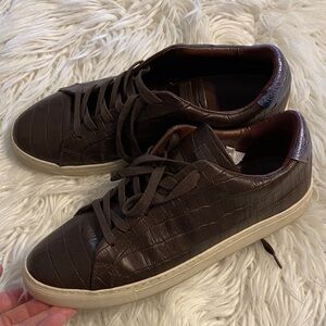 Kurt Geiger Dark Brown Embossed Sneakers size 43 excellent condition